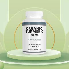 Organic Turmeric 670 mg: 90 capsules